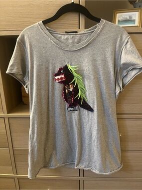 Sequin Dinosaur Tee